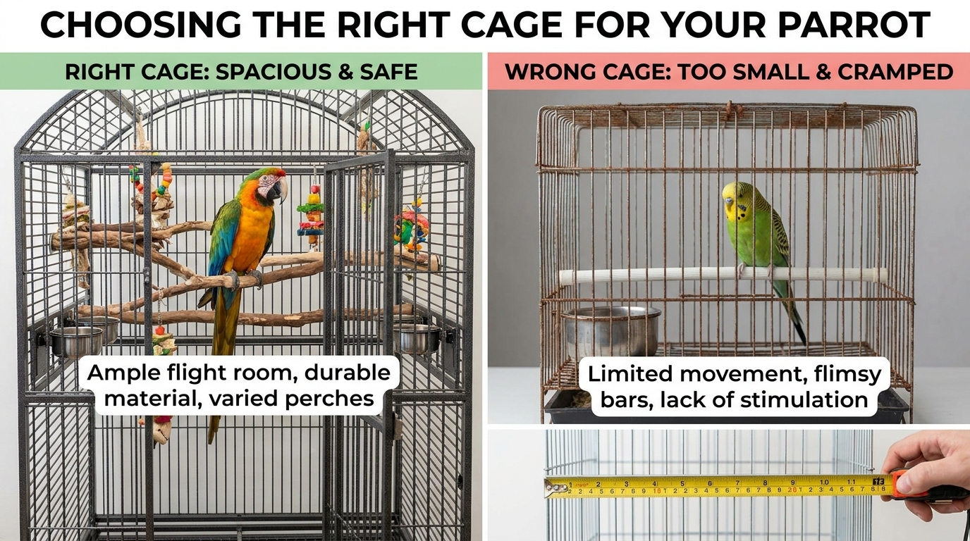 Choosing the Right Cage for Your Parrot: A Buyer’s Guide